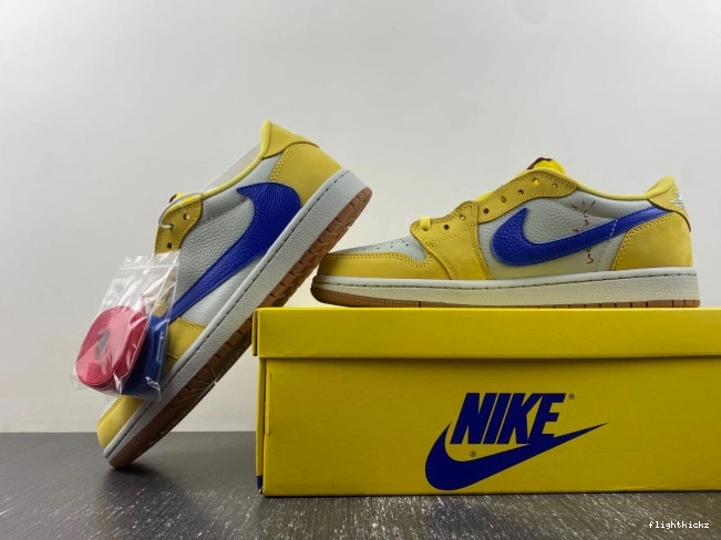 x Jordan Canary Scott OG 1 Travis Low Air DZ4137-700 0921